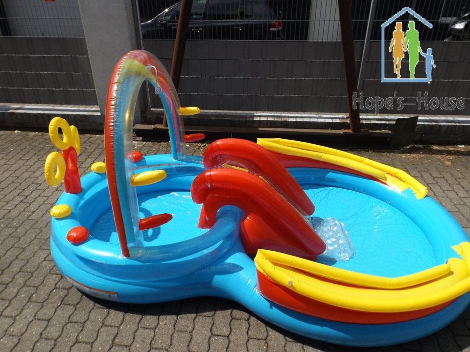 Aufstellpool, Planschbecken, Intex Rainbow Ring Play Center in Hamburg