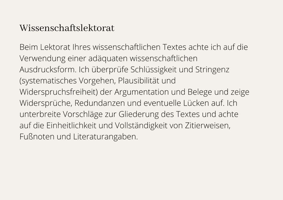 Wissenschaftliches Lektorat/Sprachliches Lektorat/Texterstellung in Freiburg im Breisgau