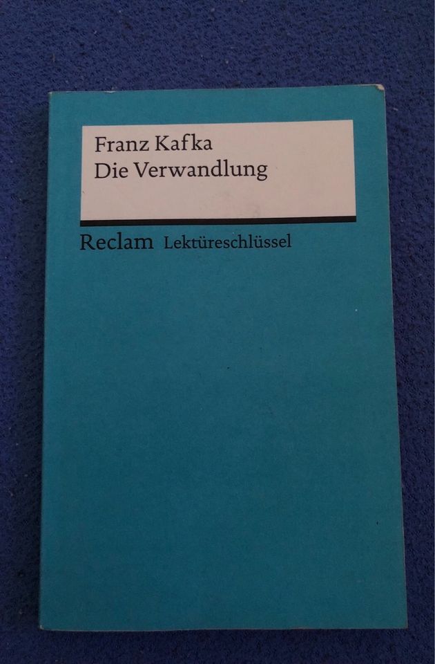 Reclam/Franz Kafka/Die Verwandlung/Lektüreschlüssel in Schotten