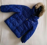 Winter Jacke kuschelig blau C&A 128 mit Kaputze Bayern - Bachhagel Vorschau