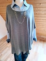 Schicker grauer Strickponcho Bremen - Vegesack Vorschau