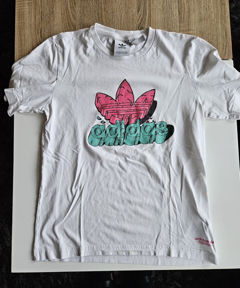 T-Shirt weiß von Adidas Gr. XS in Laberweinting