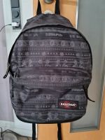 EASTPAK Rucksack mit Lederboden grau gemustert Nordfriesland - Hattstedt Vorschau