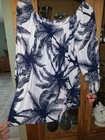 bpc Selection Bluse Gr. 52 Tunika weiss blau bonprix Bon Prix Hessen - Fulda Vorschau