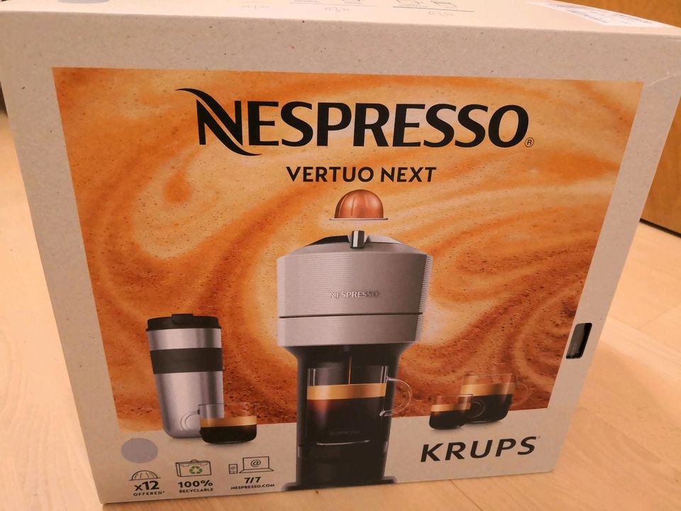 KRUPS XN910B Nespresso Vertuo Next Kapselmaschine Light Grey in Stuttgart