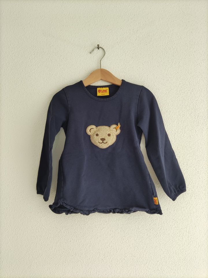 Pulli Pullover Steiff Gr. 104 mit Quietscher dunkelblau in Friedberg