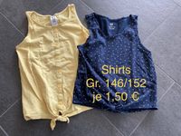 H&M und HERE & THERE Shirts mit Knoten gelb blau Punkte 146 152 Bayern - Erlangen Vorschau