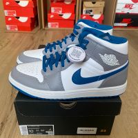 Air Jordan 1 Mid EU44 True Blue Grey Weiß Nike sneaker neu Dortmund - Hörde Vorschau