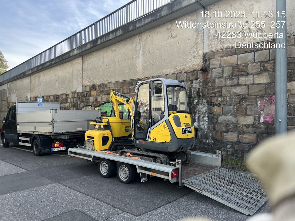 Baumaschinentransporte -Transporte von Gerätschaften in Witten