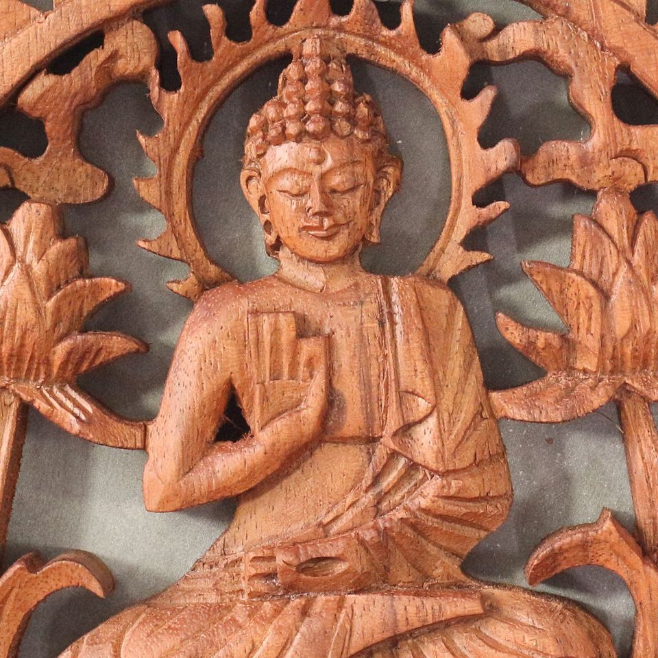 Wandbild Wanddeko Rund Mandala Buddha Deko 20 cm in Bochum