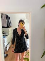 Minikleid Wickelkleid Kleid Sommer mit Sternchen schwarz-weiß München - Hadern Vorschau