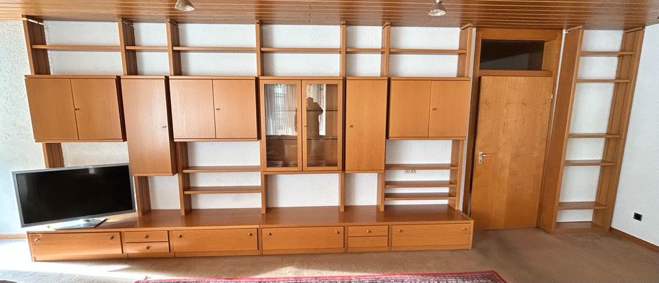 Wohnzimmer-Schrank-/Bücher-Regal-Wand in Steinbach am Glan