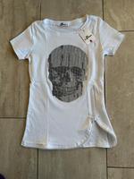 NEU Glitzer Shirt weiß Gr. S/M Sachsen - Gröditz Vorschau