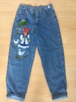 NEU - Jeans Wild Adventure Mom-Jeans, handbemalt 100 % Baumwolle Baden-Württemberg - Mietingen Vorschau