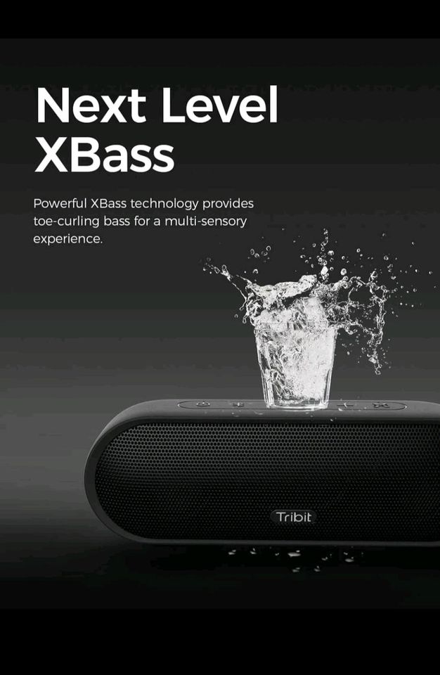 Tribit Bluetooth Lautsprecher Tragbar MaxSound Plus 20 St Spielze in Hamburg