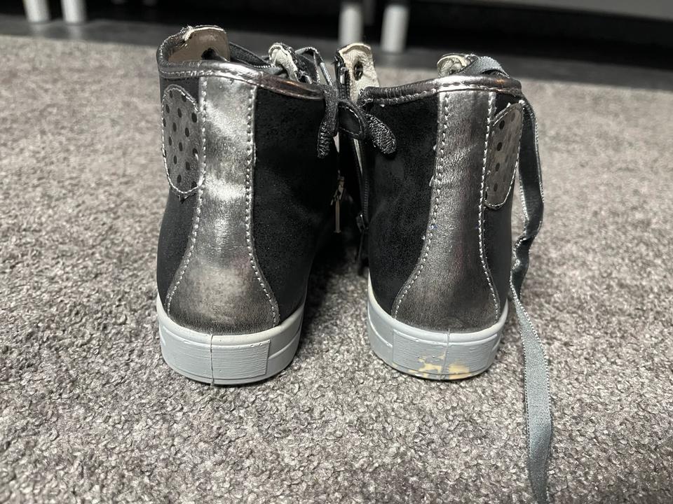 Primigi Schnürschuhe Gr 31 Leder grau schwarz Reißverschluss in Dortmund