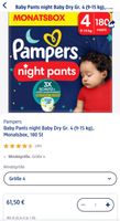 Pampers Baby-Dry Night Pants Größe 4 NEU und ungeöffnet Aachen - Aachen-Brand Vorschau