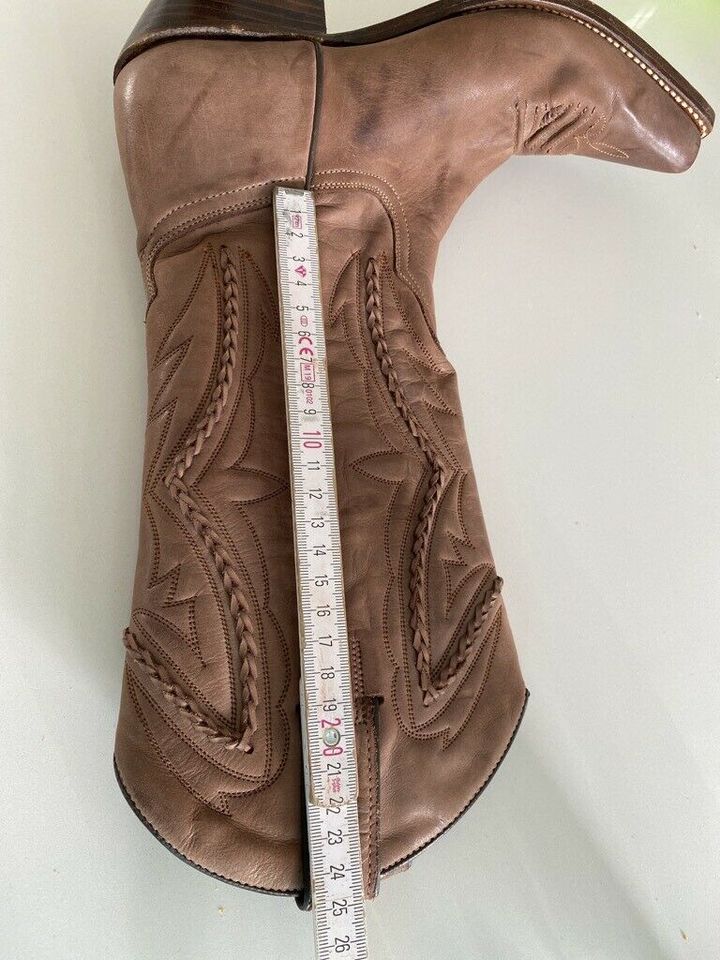 Sancho Cowboy Marken Stiefel  Lederstiefel braun Größe 37 in Mönchengladbach