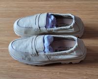 Vitaform Gr. 38 wie neu Slipper Mokassin beige ecru Hirschleder Baden-Württemberg - Oftersheim Vorschau