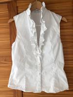 Bluse Rüschen Baumwolle weiß XS Hippie Ibiza Festival Boho Dresden - Äußere Neustadt Vorschau