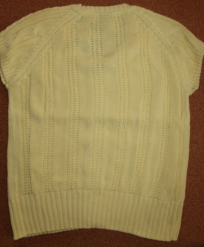 Strickoberteil Strick Shirt Pullunder Weste Pulli kurzer Arm M /L in Dresden