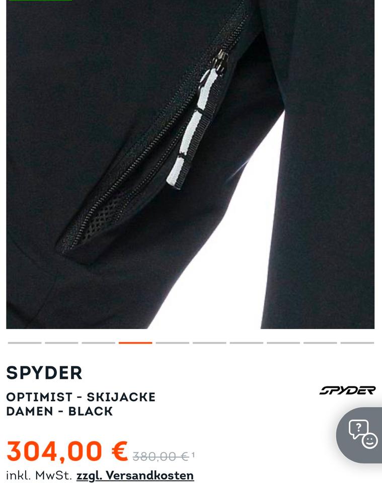 Spyder - Skijacke Damen, neu, Gr.40, beigebraun-weiß-schwarz in Würselen