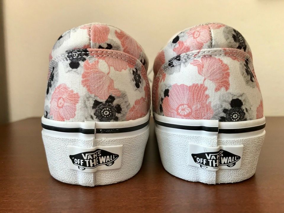 Vans Doheny Platform Plateau Floral Sneaker weiß rosa Gr. 38 in Weiden (Oberpfalz)