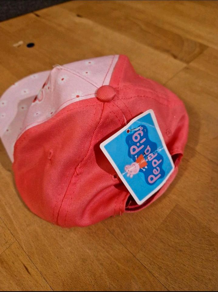 Sonnenhut 92 Peppa Wutz Kappe Katze Strohhut rosa weiß H&M Käppi in Bergisch Gladbach