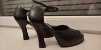 offene Vintage high heel Pumps 41 Bronx Leder schwarz Plateau Nürnberg (Mittelfr) - Aussenstadt-Sued Vorschau