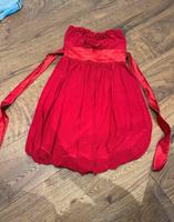 Kleid Beandeau schulterfrei rot Bayern - Amberg Vorschau