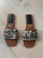 Zara Schuhe Neu,  Schläppchen Gr. 37 schwarz/ creme Nordrhein-Westfalen - Herne Vorschau