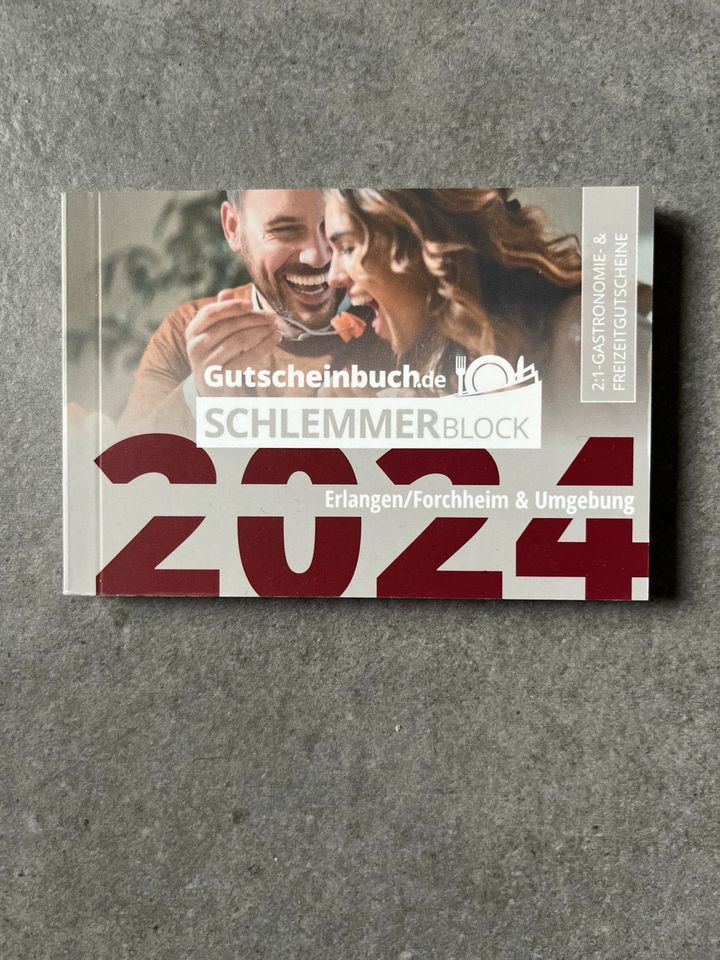 Gutscheinbuch / Schlemmerblock Erlangen / Forchheim 2024 in Erlangen