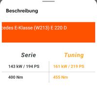 Chiptuning Tuningbox Pedalbox Mercedes W213 220d 194PS Bayern - Kaufbeuren Vorschau