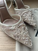 Zara Slingback Schuhe Weiß Stickerei | Hochzeit *NEU* Baden-Württemberg - Ludwigsburg Vorschau