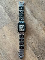 Swatch Uhr Silber / schwarz mit Blumen Saarland - Wadern Vorschau