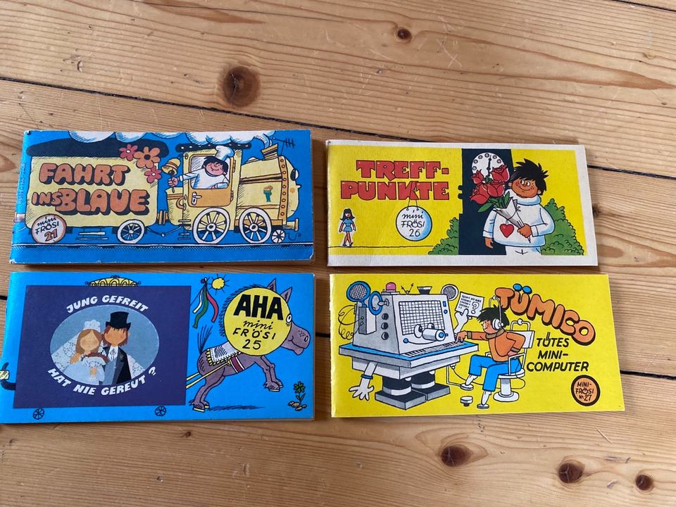 Mini Frösi Comic, 21,25,26,27,29 DDR Raritäten Sammler in Mindelheim