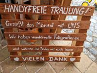 Handyfreie Trauung,  Schild Hochzeit Sachsen - Burgstädt Vorschau