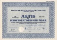 Historische Aktie Bayerische Wolldecken Bruckmühl gesucht Bayern - Bruckmühl Vorschau