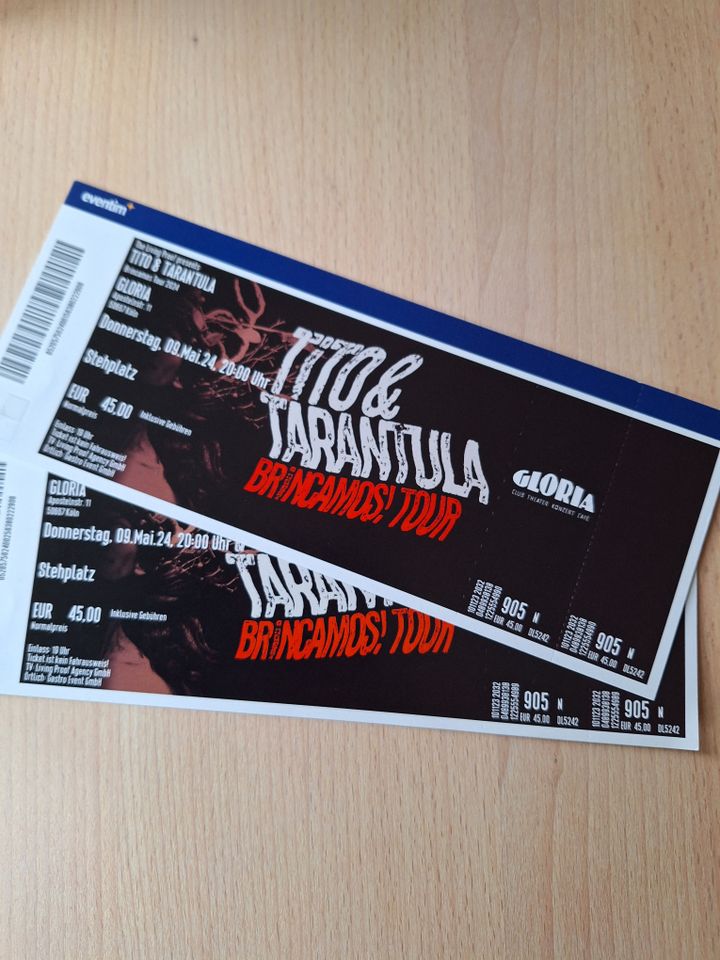 2 Tickets Tito & Tarantula in Köln 9.5.2024 in Soest
