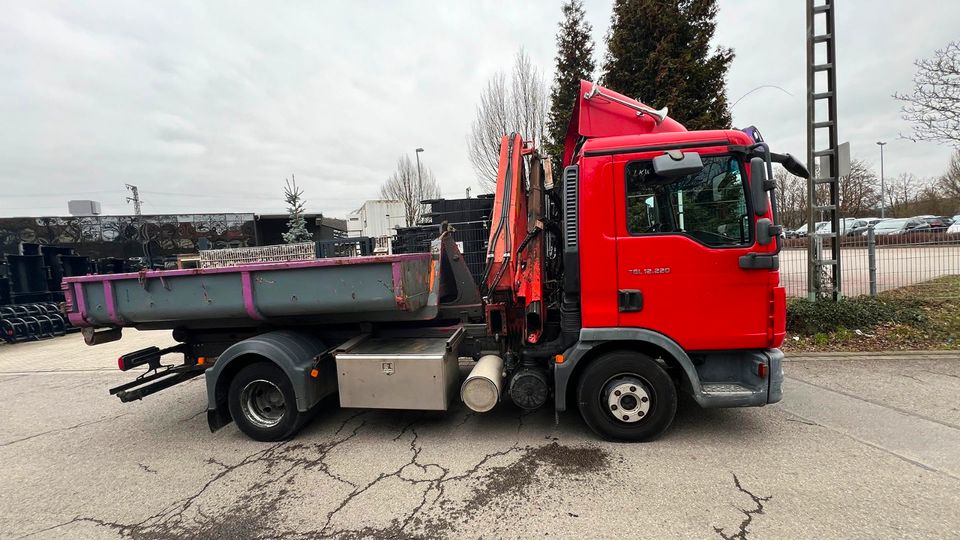 LKW MAN TGL 12.220 Kran Palfinger PK 7000, Abrollcontainer, AHK in Hagen