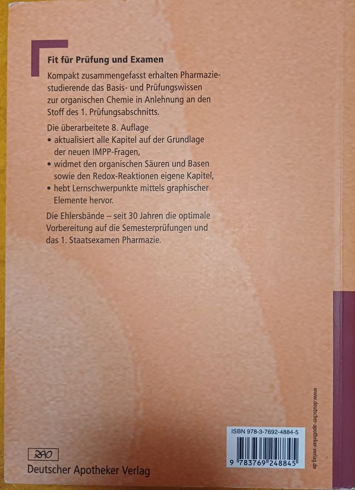 Analytik I, II und Chemie I, II Eberhard Ehlers in Halle