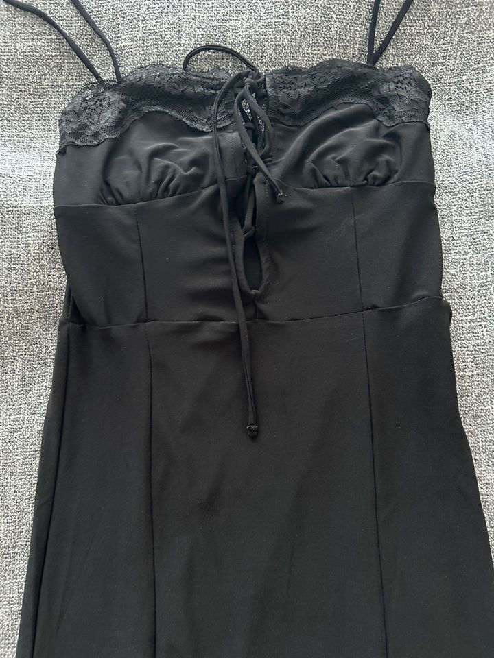 Berschka Kleid mit Schlitz Midikleid Trägerkleid Abendkleid sexy in Mauritz