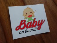 Aufkleber "Baby on Board", Über 500 Stück, 7,2cm x 6,2cm Bayern - Burgkunstadt Vorschau