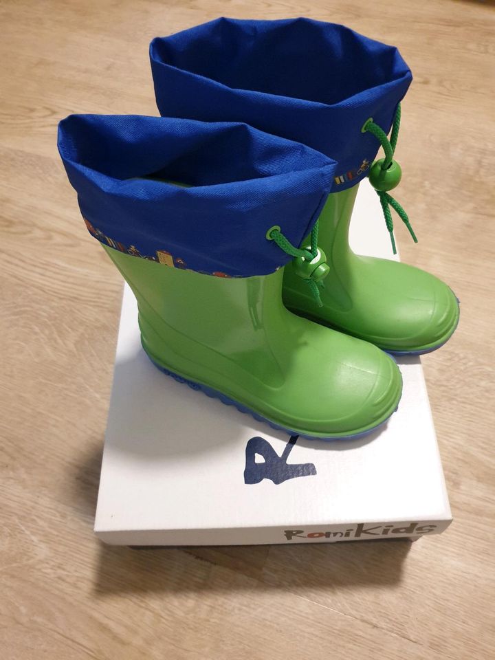 Gummistiefel Romikids Kinder Gr. 26 neuwertig grün in Elchingen