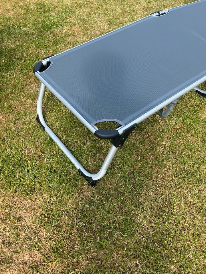 NEU Alu Sonnenliege klappbar Dach Gartenliege Strandliege 209cm in Soltau