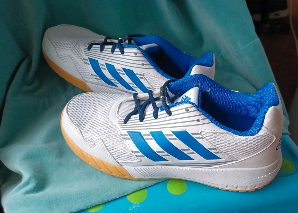 Adidas Turnschuhe weiss Hallenschuh Gr.38 in Hamburg