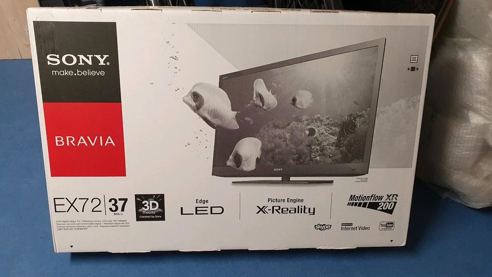 Sony Bravia KDL 37EX725 LED Fernseher 3D fähig 37" (94 cm) in Braunschweig