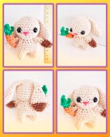 Osterhase 9cm gehäkelt Handarbeit Karotte Hase amigurumi bunny Dresden - Neustadt Vorschau