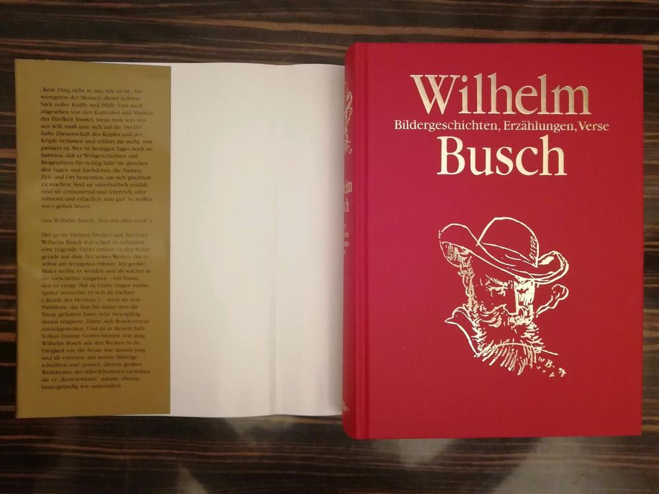 130 Jahre WILHELM BUSCH Bildergeschichten.. Bassermann Verl. gold in Frankfurt am Main