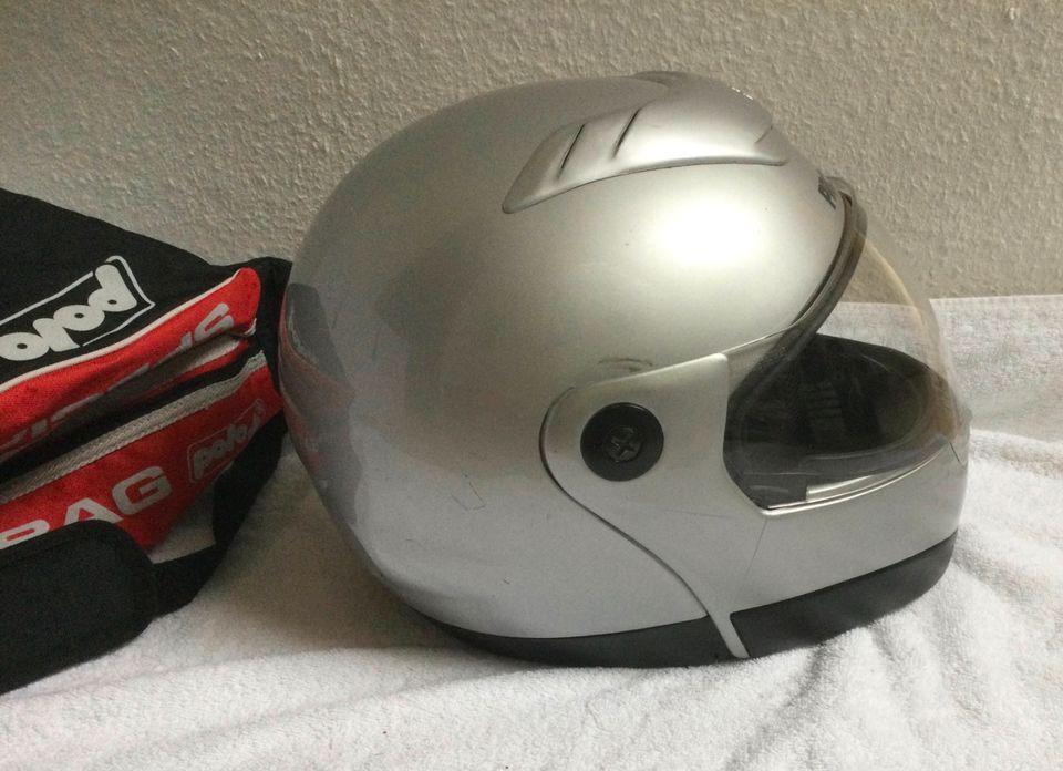 Probiker Motorrad Helm Klapphelm Silber Metallic L + Polo Bag in  Rheinland-Pfalz - Montabaur | Motorradbekleidung | eBay Kleinanzeigen ist  jetzt Kleinanzeigen